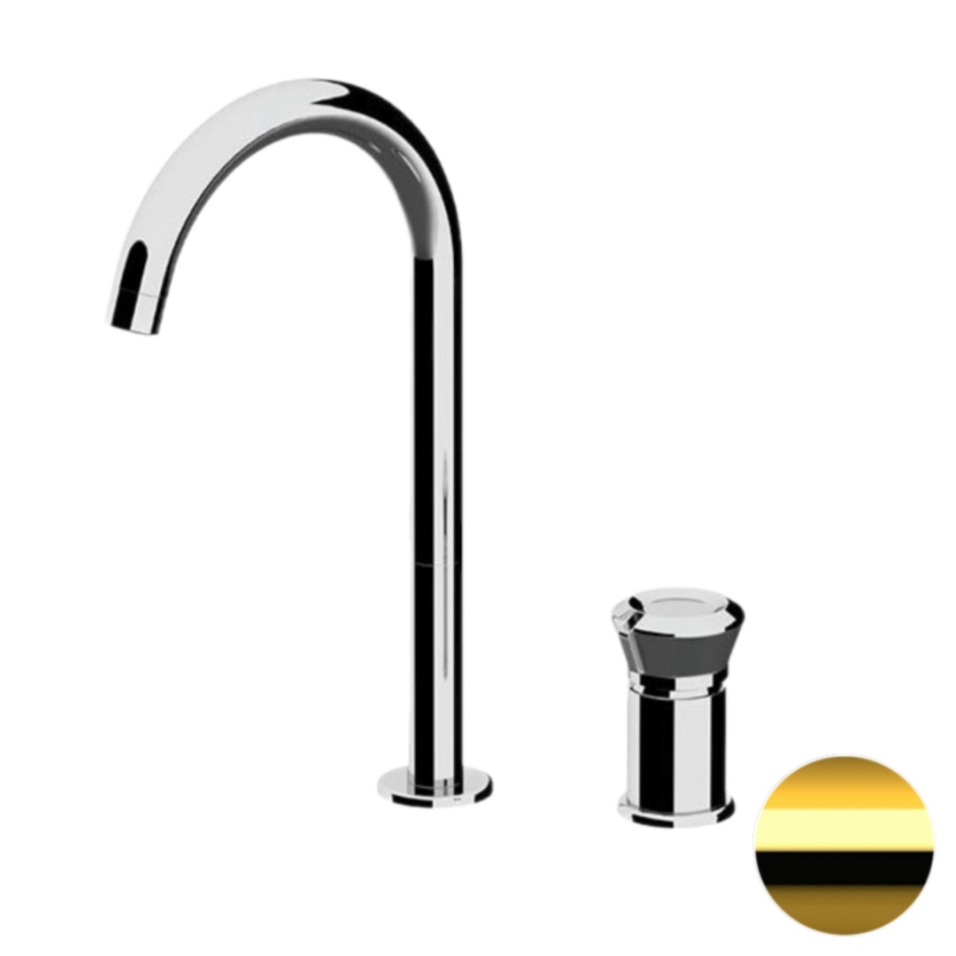 Смеситель для раковины Remer Element ET57LDO, золото глянцевое в строительном магазине