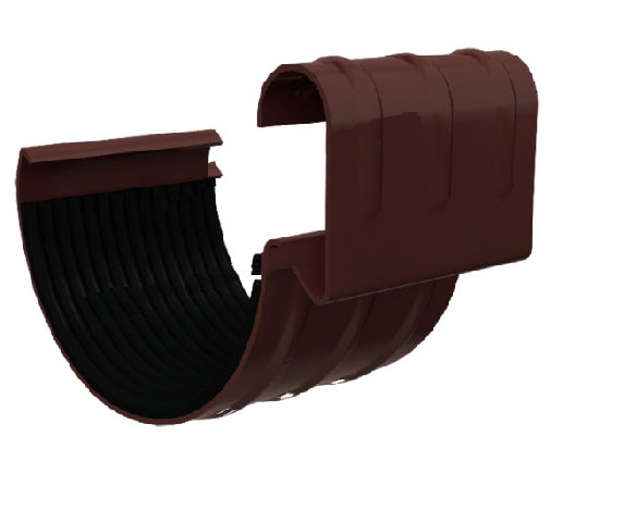 Соединитель желоба Металл Профиль Foramina PUR D125 Ral 8017