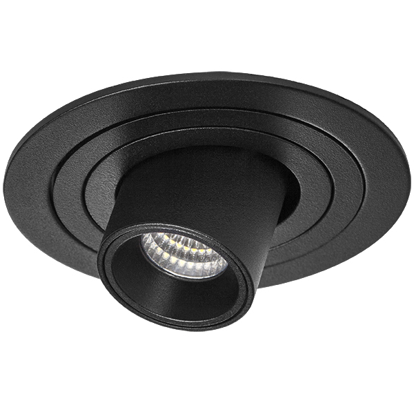 i617174 Светильник INTERO TUBO LED 7W 360LM 60G ЧЕРНЫЙ 4000K (217617+217174) в строительном магазине