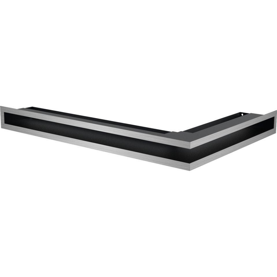 Вентиляционная решетка Люфт угловая левая стальная 6*40 в строительном магазине