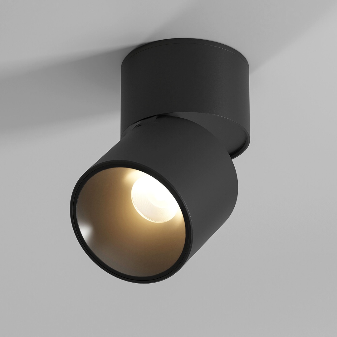 Светильник потолочный поворотный светодиодный Rolly 9W 3000K черный 25112/LED в строительном магазине