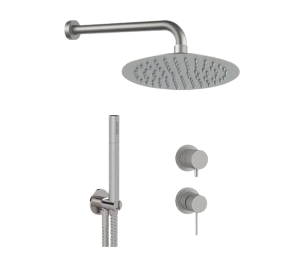 Душевая система Remer X Style INOX SSX92PS02UFM25, нержавеющая сталь в строительном магазине