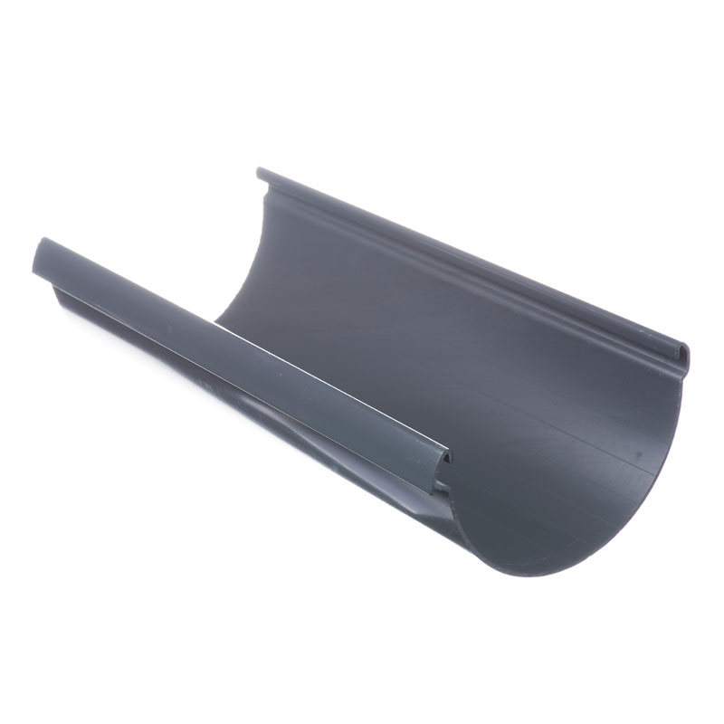 LUX Желоб 3 м D140 мм Docke ПВХ Графит