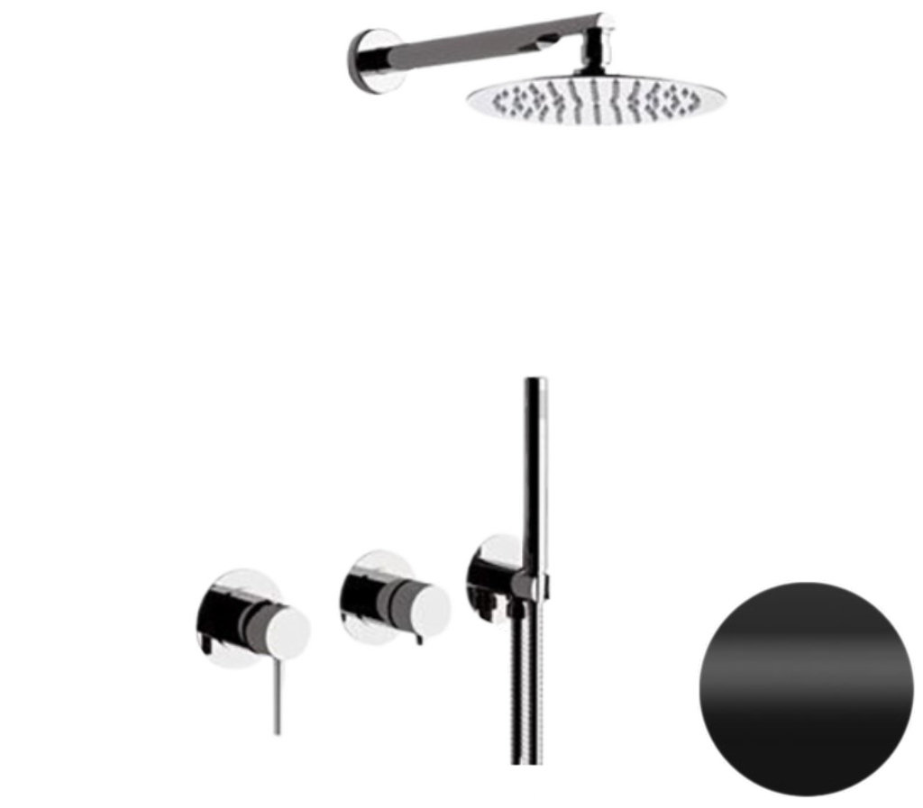Душевая система Remer X Style X96S02NO, черный матовый в строительном магазине