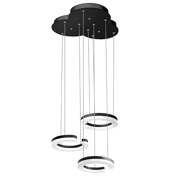 763347 Подвес UNITARIO 34.5W LED 3795LM ЧЕРНЫЙ МАТОВЫЙ 4000K в строительном магазине