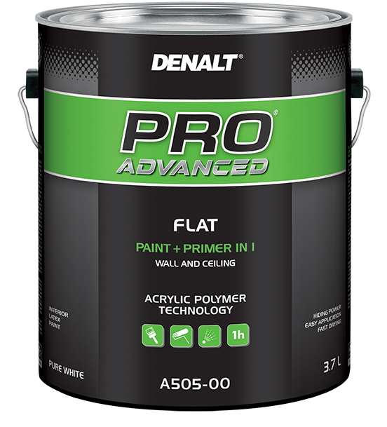 Краска для стен и потолков DENALT 505 Pro Advanced полимерная матовая 3,7л в строительном магазине