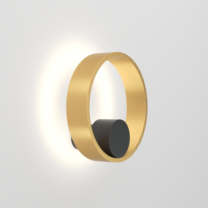DK5060-BK+SG Бра ORBIT, IP20, 3000К, LED, 10 Вт, черный + сатинированное золото, алюминий в строительном магазине