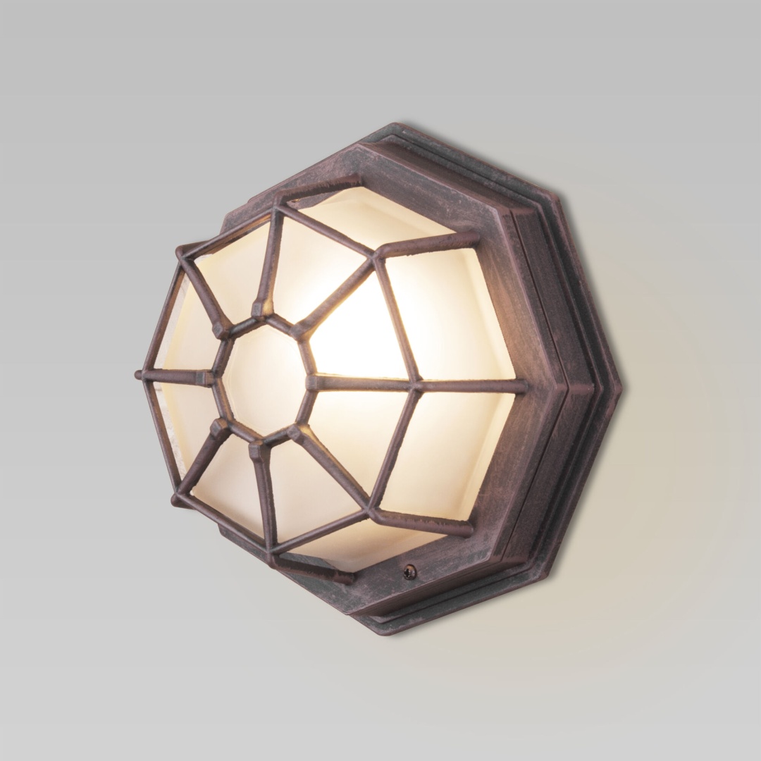 Уличный настенный светильник Telarana S капучино GL 1023D в строительном магазине