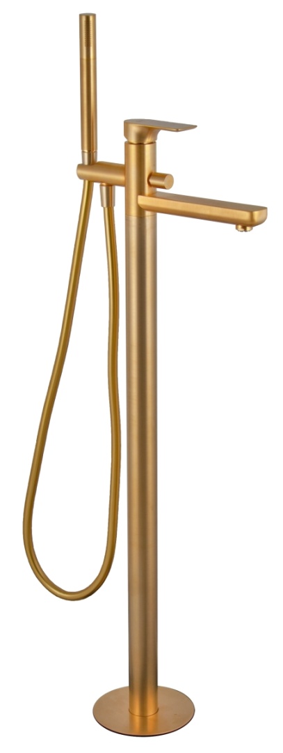 Смеситель для ванны Remer Infinity I08BG, золото брашированное в строительном магазине