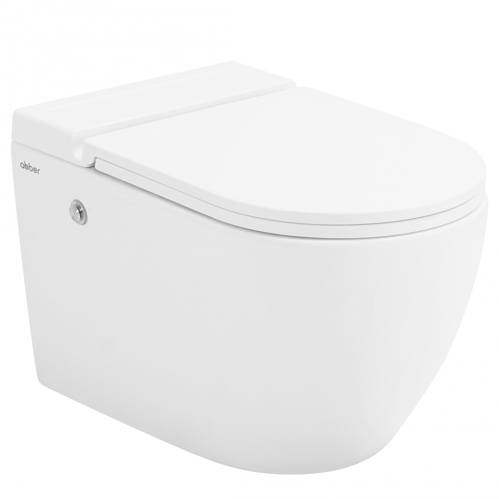 Унитаз ABBER Bequem AC1108P подвесной белый с импульсным смывом в строительном магазине