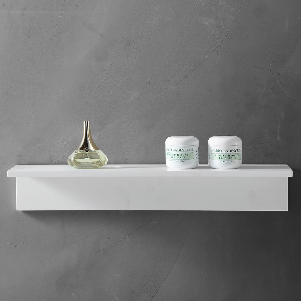 Полочка для ванной комнаты ABBER Stein AS1654 белая матовая в строительном магазине