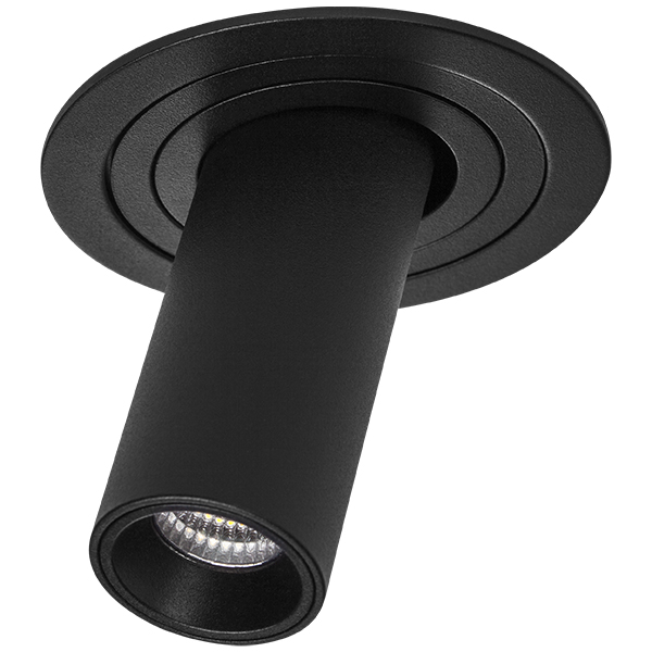 i617274 Светильник INTERO TUBO LED 10W 500LM 60G ЧЕРНЫЙ 4000K (217617+217274) в строительном магазине