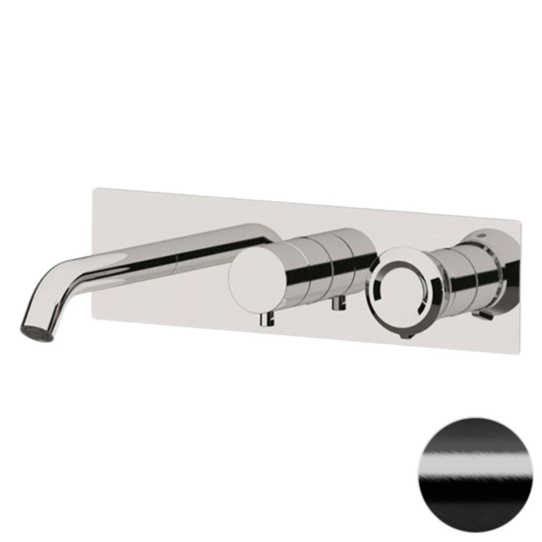 Смеситель для ванны Remer Element ET54D2CFP, черный брашированный хром в строительном магазине