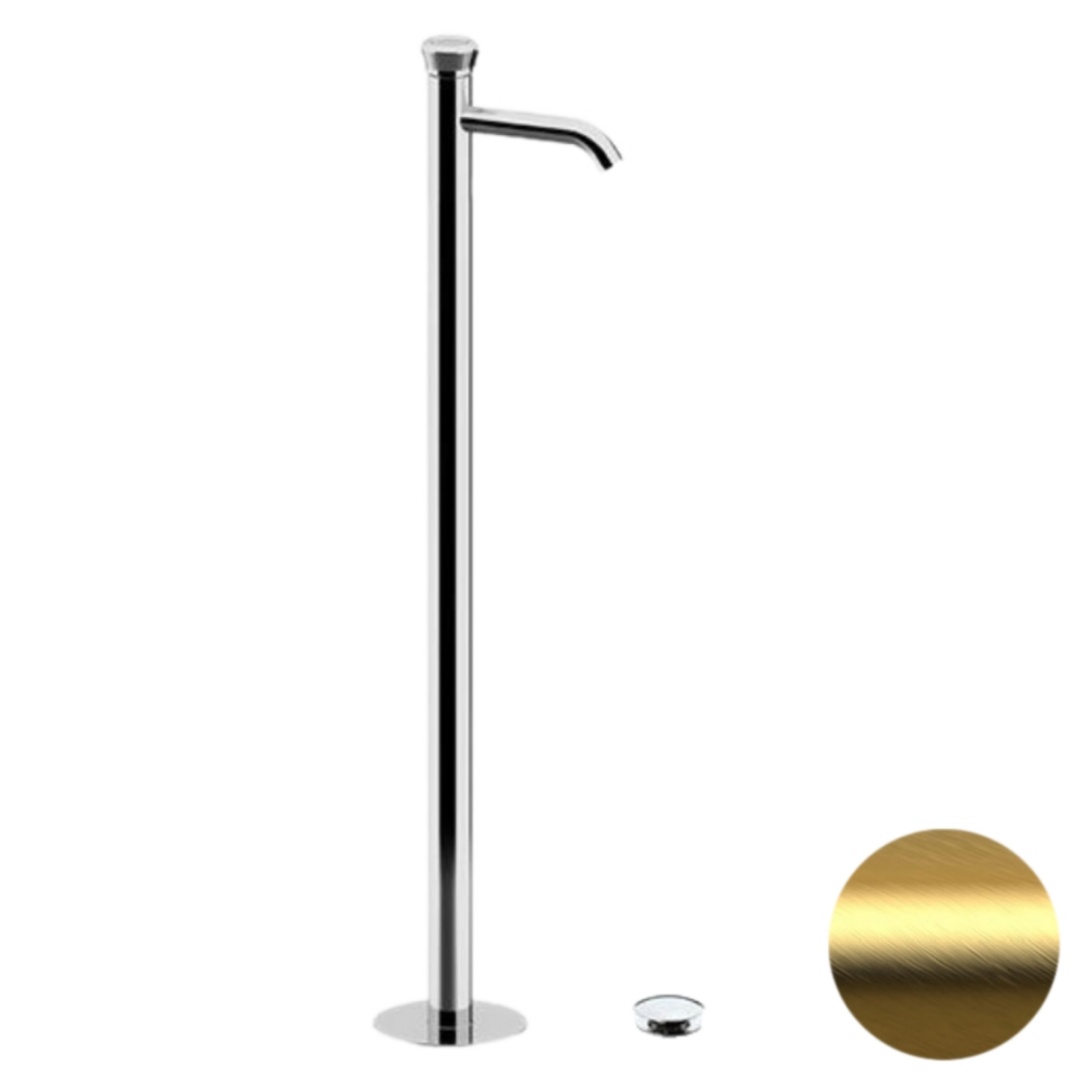 Смеситель для раковины Remer Element ET18BG, золото брашированное в строительном магазине