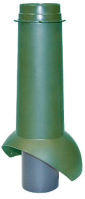Krovent Pipe-VT IS Выход канализации 110/изол./500 зеленый (RAL 6005)