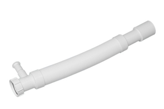 Труба гофрированная раздвижная с адаптером для слива бытовой техники (L460-1000мм) 1 1/2"г - 40/50 McAlpine MRMF2W в строительном магазине