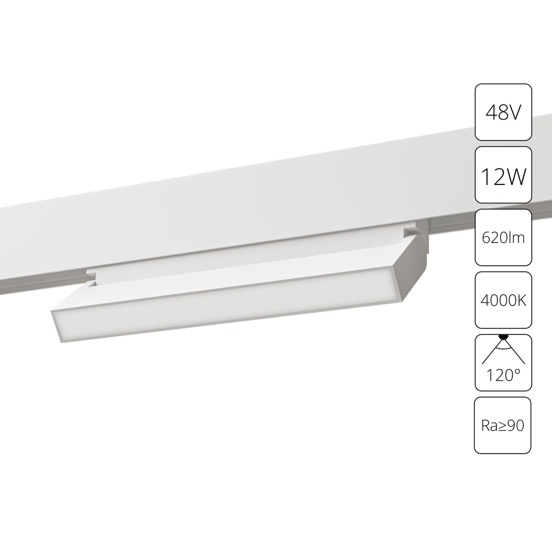 Магнитный трековый светильник Arte Lamp LINEA A4669PL-1WH в строительном магазине