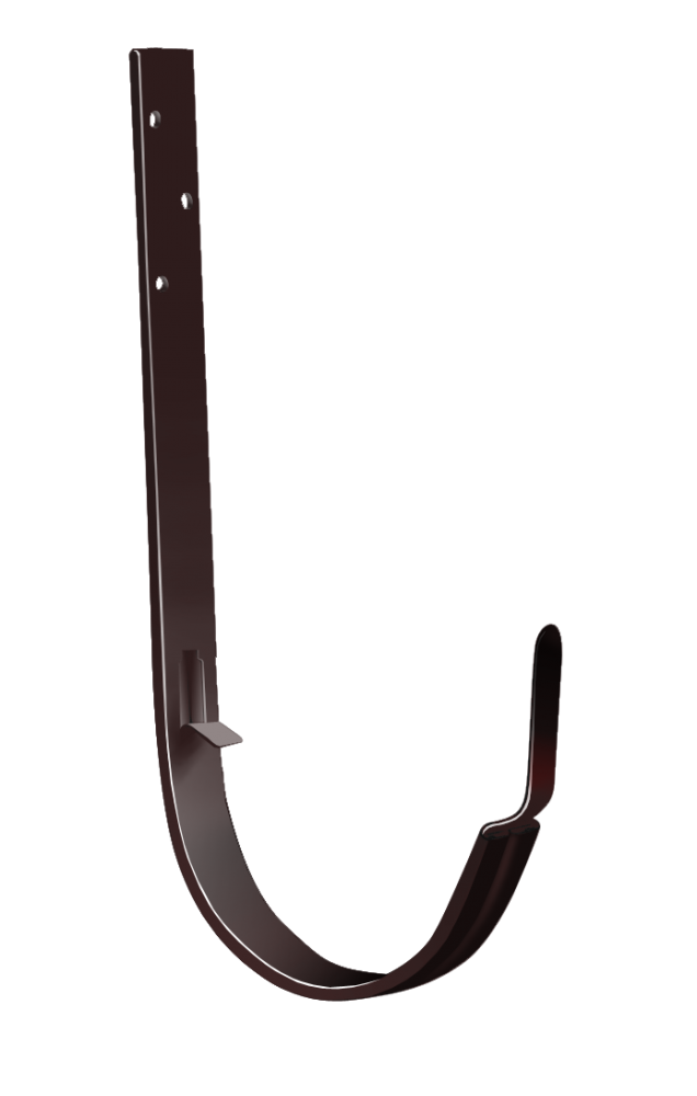 Кронштейн желоба металл для ПВХ Grand Line Стандарт коричневый