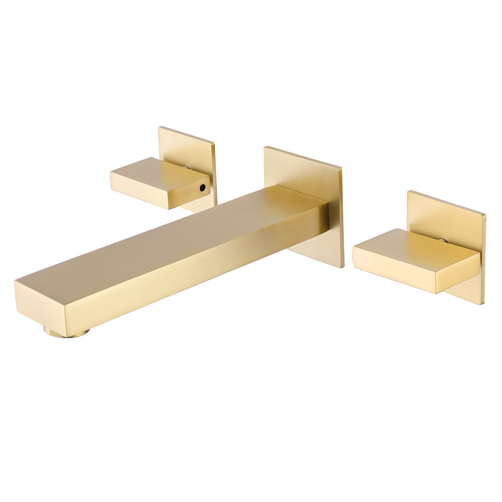 Смеситель ABBER Daheim AF82122G для раковины скрытого монтажа, матовое золото в строительном магазине