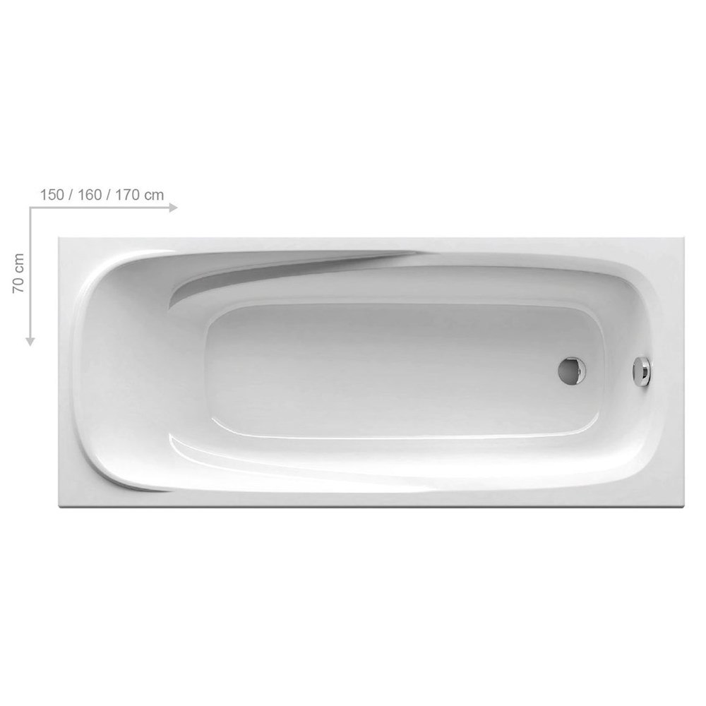 Акриловая ванна Ravak Vanda II 170x70 CP21000000 в строительном магазине