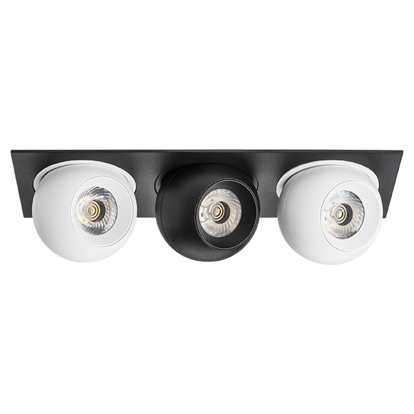 i537627262 Светильник INTERO LED 9W*3 850LM*3 24G ЧЕРНЫЙ/БЕЛЫЙ 3000K (217537+217062+217072+217062) в строительном магазине