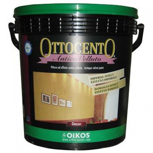 Oikos Ottocento Antico Velluto Ойкос Отточенто Краска бархатная 1л в строительном магазине