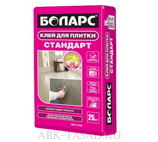 Клей для плитки Боларс Стандарт
