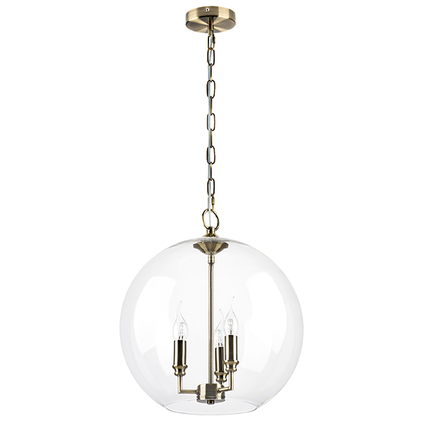 729131 Люстра SFERICO 3х40W E14 ЛАТУНЬ/ПРОЗРАЧНЫЙ в строительном магазине