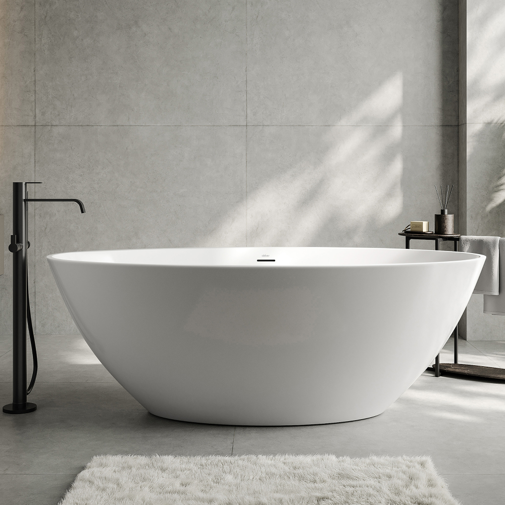 Акриловая ванна ABBER AB9249-1.6 белая в строительном магазине