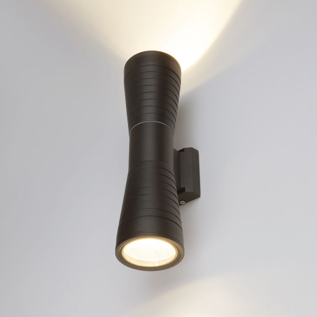 Настенный светодиодный светильник Tube double черный IP54 1502 TECHNO LED в строительном магазине