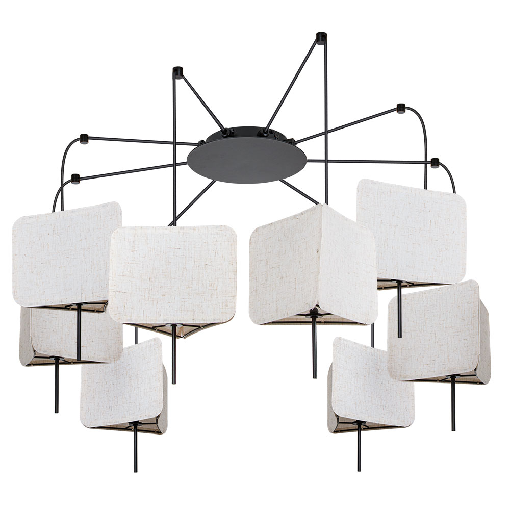 Подвесная люстра Arte Lamp TRIXIE A7084SP-8BK в строительном магазине