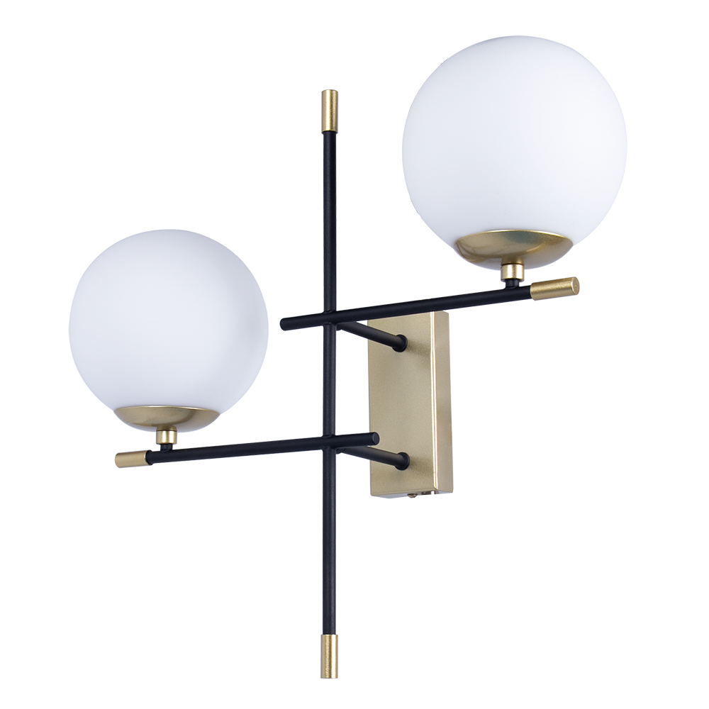 Бра Arte Lamp ARKAB A2225AP-2BK в строительном магазине