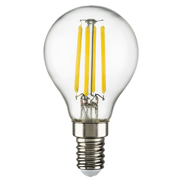 933804 Лампа LED FILAMENT 220V G45 E14 6W=65W 560LM 360G CL 4000K 15000H в строительном магазине
