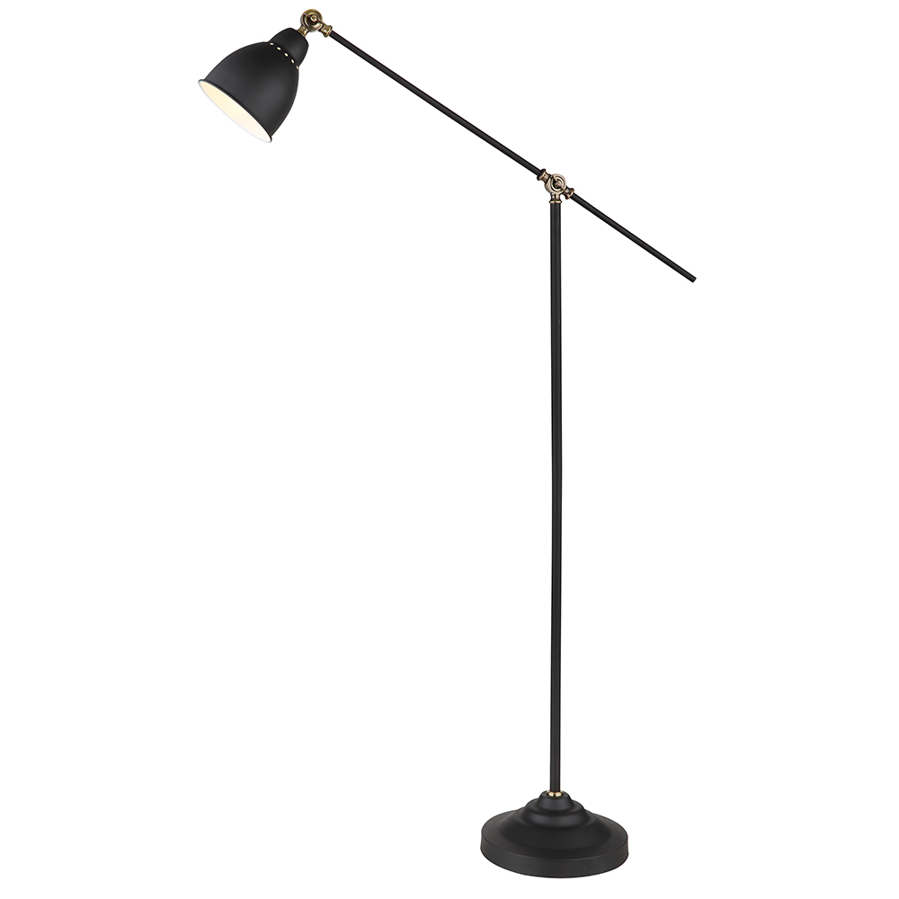 Торшер Arte Lamp BRACCIO A2054PN-1BK в строительном магазине