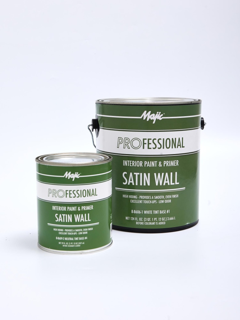 Краска интерьерная Majic Paints Professional Satin/ Маджик Паинт Профессионал Cатин полуматовая 0,9л в строительном магазине
