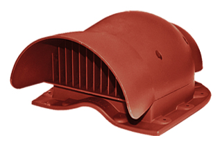 Krovent KTV-Wave кровельный вентиль под металлочерепицу красный (RAL 3009)