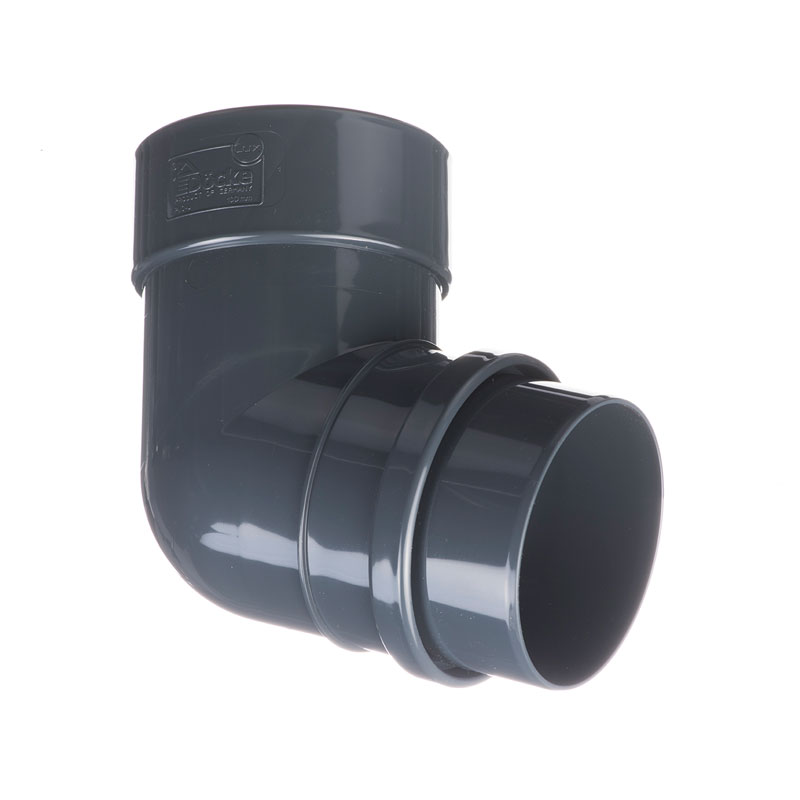 LUX Колено 72 гр Docke ПВХ Графит