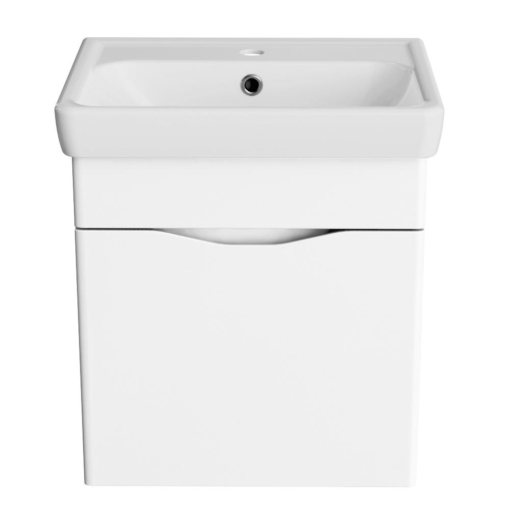 Тумба с раковиной Orange TOPLINE-Monaco TP-MO50+RA подвесная, белый глянец в строительном магазине