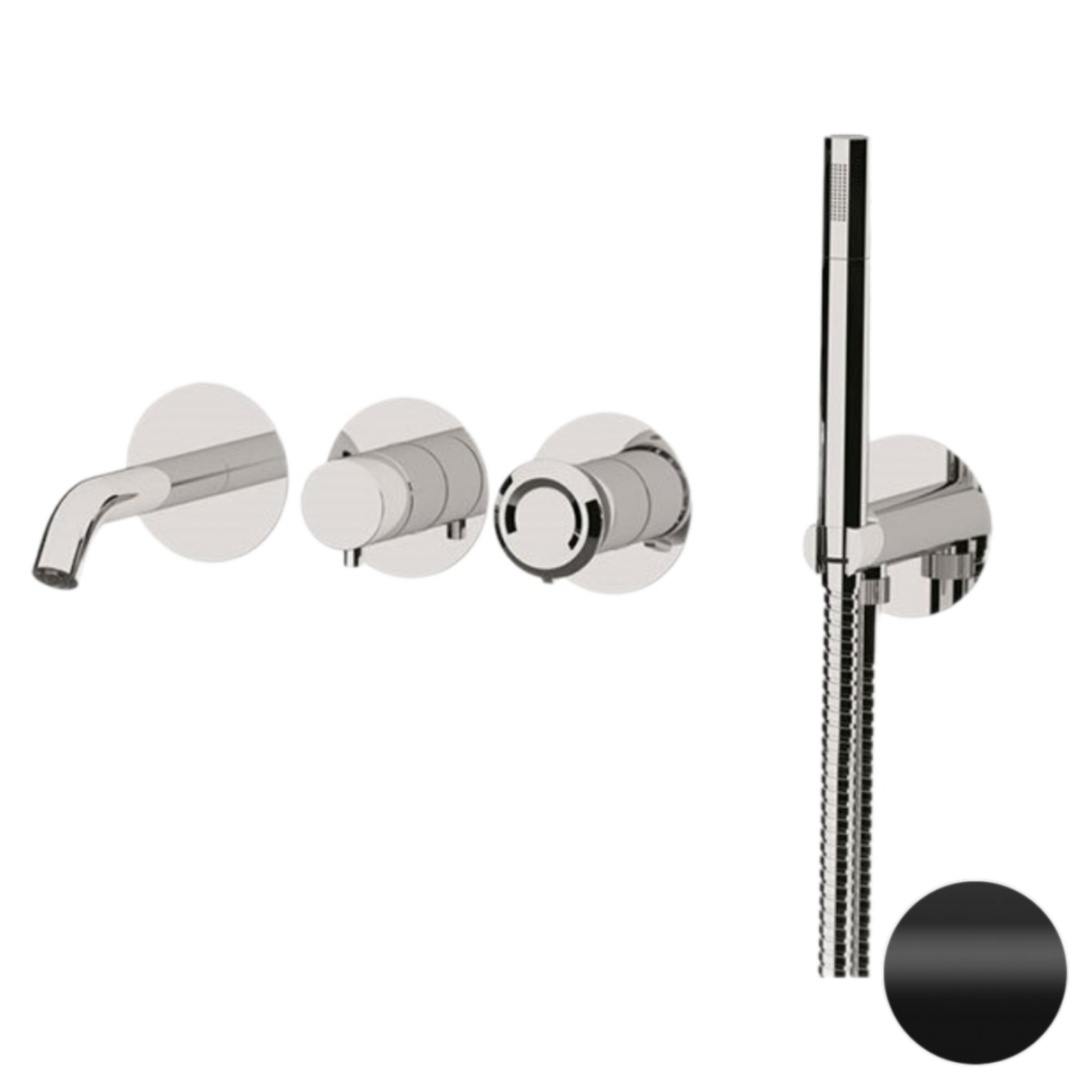 Смеситель для ванны Remer Element ET53D2PNO, черный матовый в строительном магазине