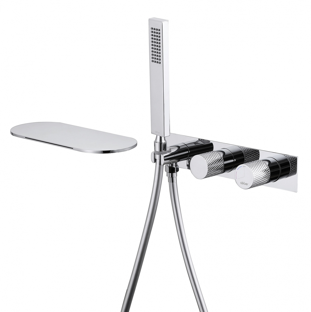 Смеситель ABBER Rund AF8731 для ванны скрытого монтажа, хром в строительном магазине