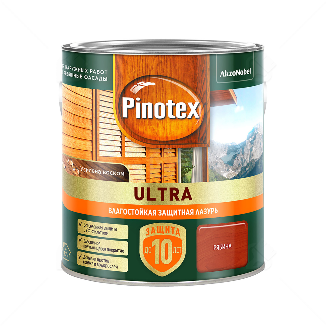 Пропитка Pinotex Ultra AWB полуглянцевая рябина 2,5 л