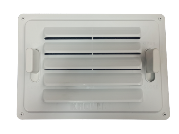 Решетка для вентиляции цоколя (38х27см) Krovent RAL 9003