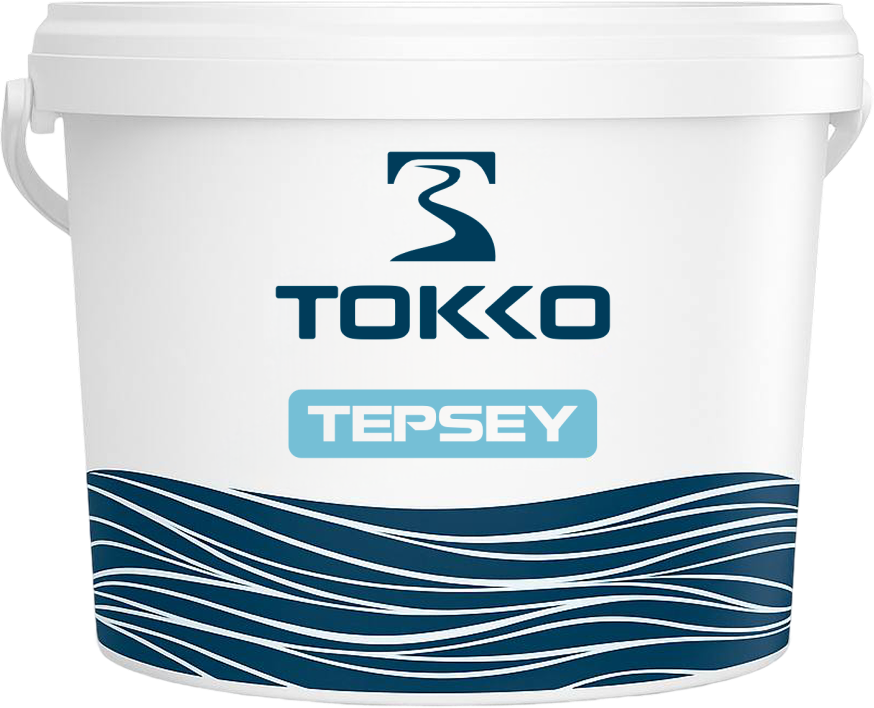 Tokko Tepsey Глубокоматовая краска для потолков внутри помещений в строительном магазине