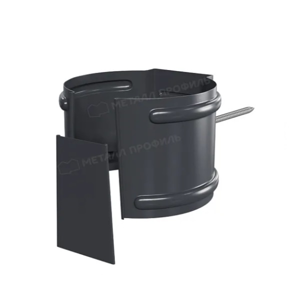 Крепление трубы (на кирпич) Металл Профиль Foramina PUR D100 Ral 7024