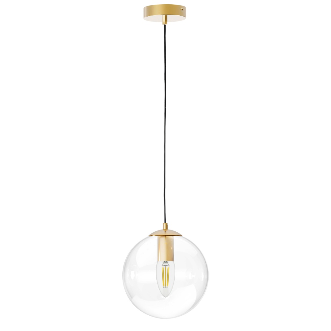 801002 Люстра SFERETTA E27 1х6W (led) E27 ЗОЛОТО/ПРОЗРАЧНЫЙ в строительном магазине