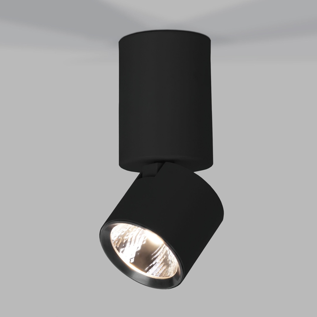Светильник потолочный поворотный светодиодный Sens 10W 4000K чёрный 25042/LED в строительном магазине