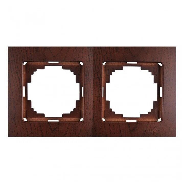 Рамка 2-местн., TOURAN WOOD в строительном магазине
