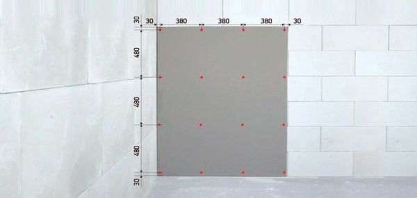 Разметка листа КНАУФ-Акуборд Разметка листа КНАУФ-Акуборд