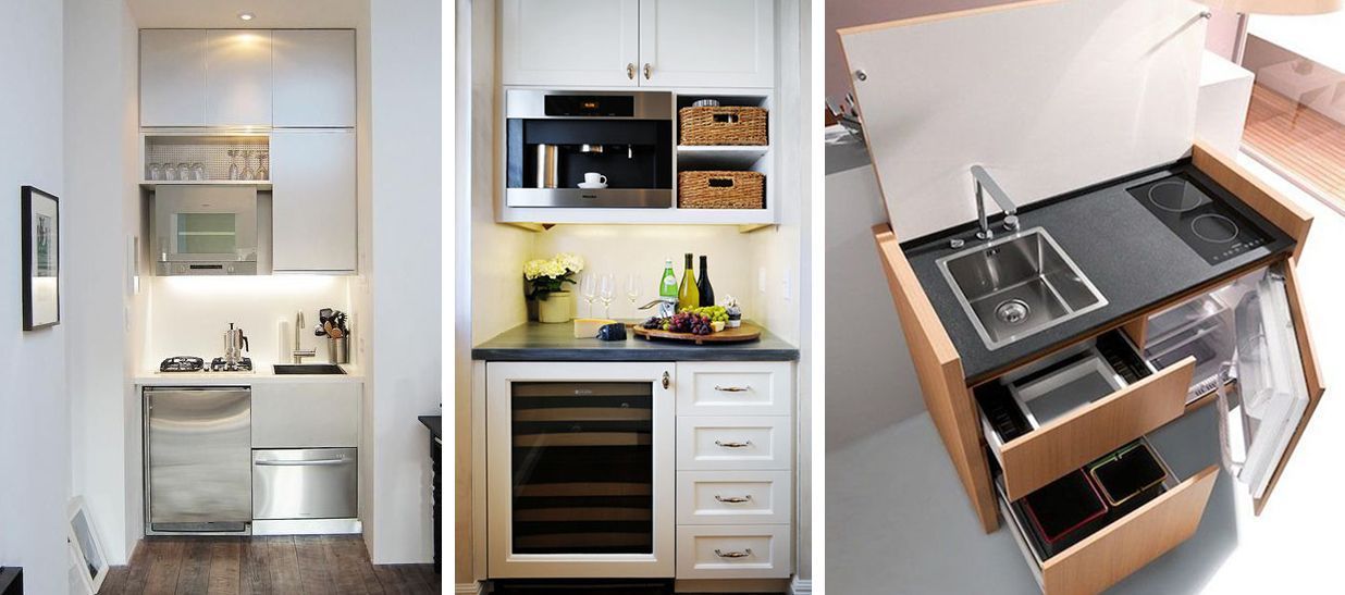 Компактная кухня на минимальном пространстве